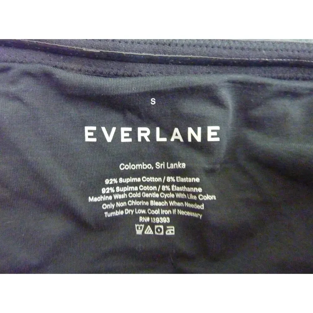 NWT Everlane The Tube Top S Black Crop Strapless Tank